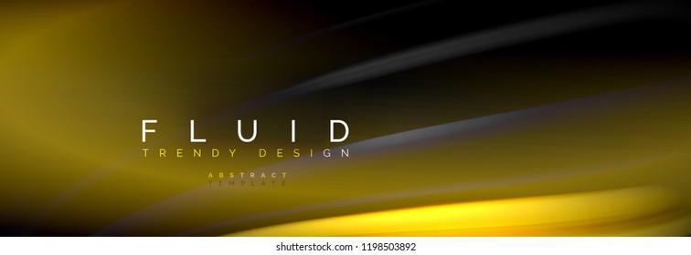 Fluid color wave line background. Trendy abstract layout template for business or technology presentation, internet poster or web brochure cover, wallpaper. Vector illustration
