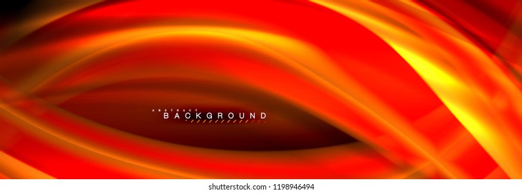 Fluid color wave line background. Trendy abstract layout template for business or technology presentation, internet poster or web brochure cover, wallpaper. Vector illustration