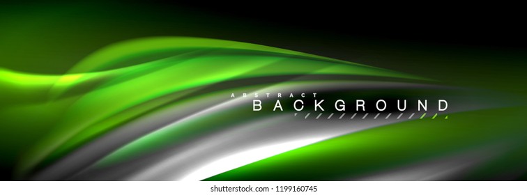 Fluid color wave line background. Trendy abstract layout template for business or technology presentation, internet poster or web brochure cover, wallpaper. Vector illustration