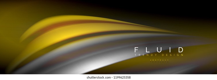 Fluid color wave line background. Trendy abstract layout template for business or technology presentation, internet poster or web brochure cover, wallpaper. Vector illustration