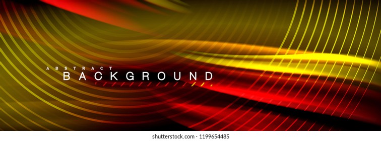 Plano de fundo da linha de onda da cor do fluido. Modelo de layout abstrato moderno para apresentação de negócios ou tecnologia, cartaz de internet ou capa de brochura da web, papel de parede. Ilustração vetorial