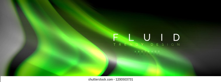 Fluid color wave line background. Trendy abstract layout template for business or technology presentation, internet poster or web brochure cover, wallpaper. Vector illustration