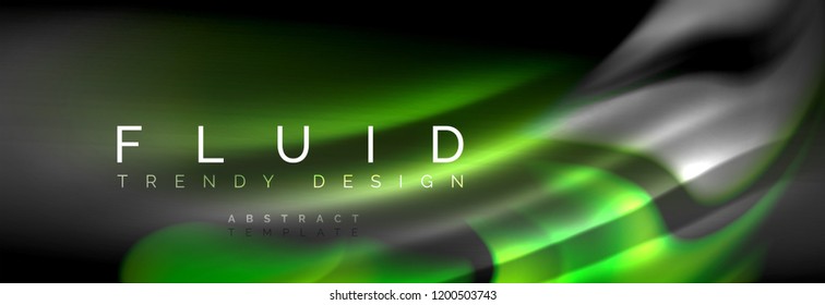 Fluid color wave line background. Trendy abstract layout template for business or technology presentation, internet poster or web brochure cover, wallpaper. Vector illustration
