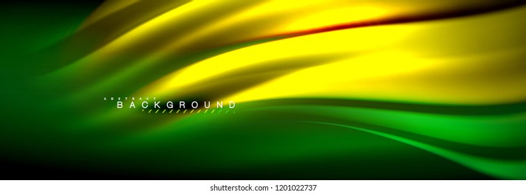 Fluid color wave line background. Trendy abstract layout template for business or technology presentation, internet poster or web brochure cover, wallpaper. Vector illustration