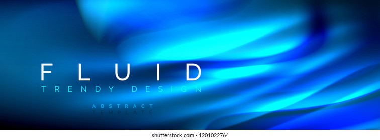 Fluid color wave line background. Trendy abstract layout template for business or technology presentation, internet poster or web brochure cover, wallpaper. Vector illustration