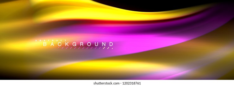 Fluid color wave line background. Trendy abstract layout template for business or technology presentation, internet poster or web brochure cover, wallpaper. Vector illustration