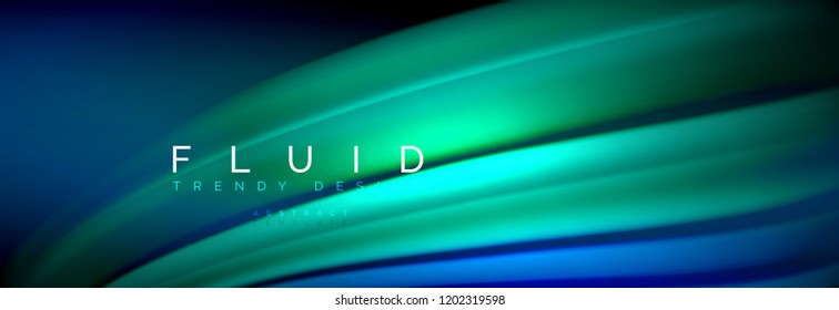 Fluid color wave line background. Trendy abstract layout template for business or technology presentation, internet poster or web brochure cover, wallpaper. Vector illustration