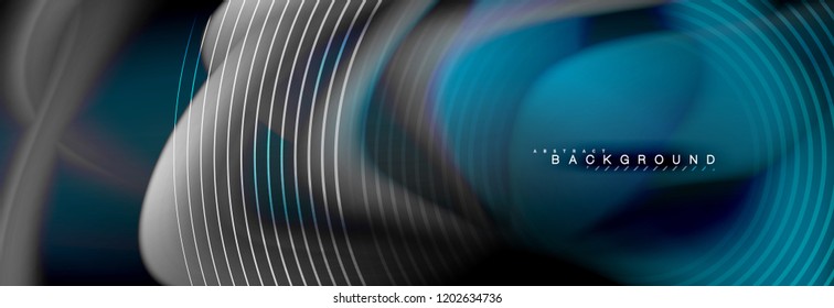 Fluid color wave line background. Trendy abstract layout template for business or technology presentation, internet poster or web brochure cover, wallpaper. Vector illustration