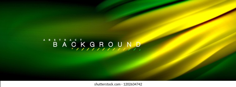 Fluid color wave line background. Trendy abstract layout template for business or technology presentation, internet poster or web brochure cover, wallpaper. Vector illustration