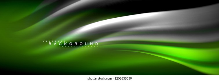 Fluid color wave line background. Trendy abstract layout template for business or technology presentation, internet poster or web brochure cover, wallpaper. Vector illustration