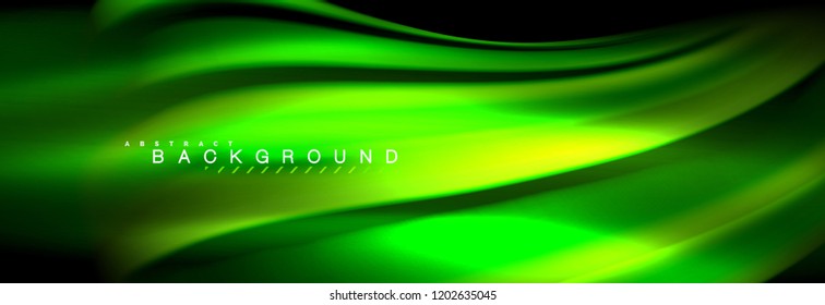 Fondo de la línea de onda de color fluido. Plantilla de diseño abstracto a la moda para presentación de negocios o tecnología, portada de póster de internet o de folletos web, fondo de pantalla. Ilustración del vector