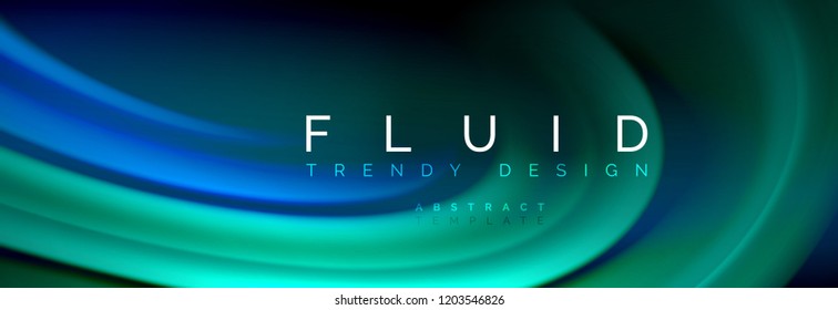 Fluid color wave line background. Trendy abstract layout template for business or technology presentation, internet poster or web brochure cover, wallpaper. Vector illustration