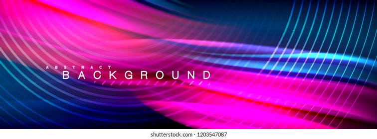 Fluid color wave line background. Trendy abstract layout template for business or technology presentation, internet poster or web brochure cover, wallpaper. Vector illustration