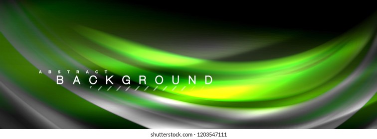Fluid color wave line background. Trendy abstract layout template for business or technology presentation, internet poster or web brochure cover, wallpaper. Vector illustration