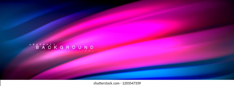 Fluid color wave line background. Trendy abstract layout template for business or technology presentation, internet poster or web brochure cover, wallpaper. Vector illustration