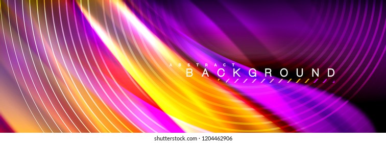Fluid color wave line background. Trendy abstract layout template for business or technology presentation, internet poster or web brochure cover, wallpaper. Vector illustration