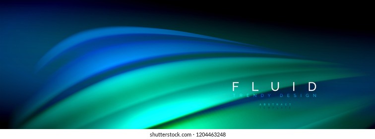 Fluid color wave line background. Trendy abstract layout template for business or technology presentation, internet poster or web brochure cover, wallpaper. Vector illustration
