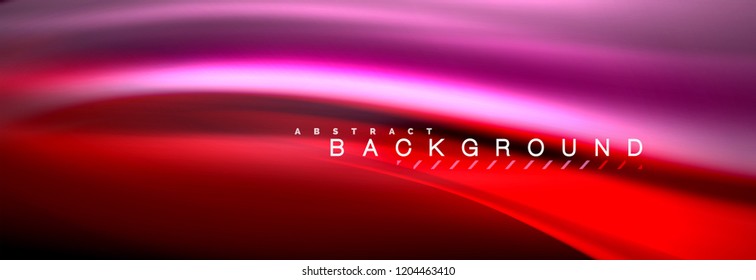 Fondo de la línea de onda de color fluido. Plantilla de diseño abstracto a la moda para presentación de negocios o tecnología, portada de póster de internet o de folletos web, fondo de pantalla. Ilustración del vector