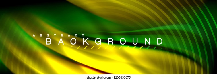 Fluid color wave line background. Trendy abstract layout template for business or technology presentation, internet poster or web brochure cover, wallpaper. Vector illustration