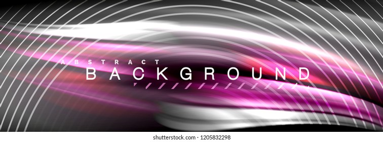 Fluid color wave line background. Trendy abstract layout template for business or technology presentation, internet poster or web brochure cover, wallpaper. Vector illustration