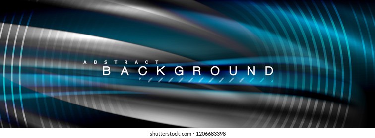 Fluid color wave line background. Trendy abstract layout template for business or technology presentation, internet poster or web brochure cover, wallpaper. Vector illustration