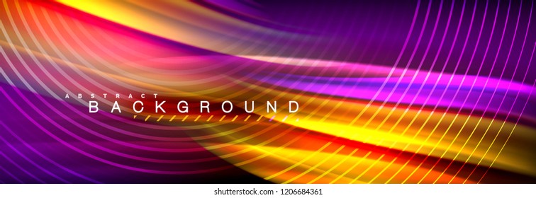 Fluid color wave line background. Trendy abstract layout template for business or technology presentation, internet poster or web brochure cover, wallpaper. Vector illustration