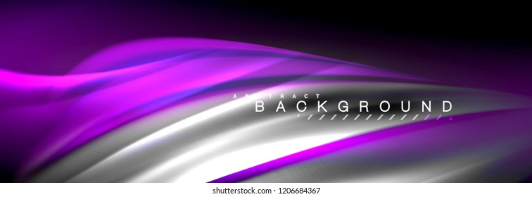 Fluid color wave line background. Trendy abstract layout template for business or technology presentation, internet poster or web brochure cover, wallpaper. Vector illustration