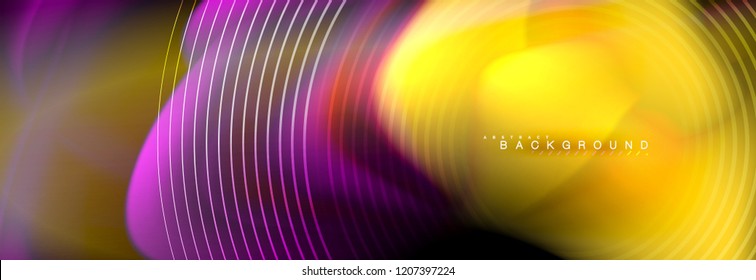 Fluid color wave line background. Trendy abstract layout template for business or technology presentation, internet poster or web brochure cover, wallpaper. Vector illustration