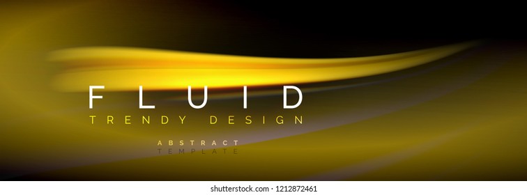 Fluid color wave line background. Trendy abstract layout template for business or technology presentation, internet poster or web brochure cover, wallpaper. Vector illustration