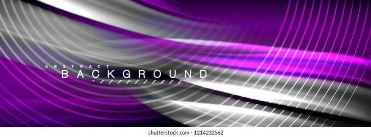 Plano de fundo da linha de onda da cor do fluido. Modelo de layout abstrato moderno para apresentação de negócios ou tecnologia, cartaz de internet ou capa de brochura da web, papel de parede. Ilustração vetorial