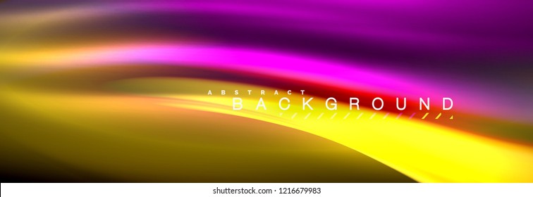 Fluid color wave line background. Trendy abstract layout template for business or technology presentation, internet poster or web brochure cover, wallpaper. Vector illustration