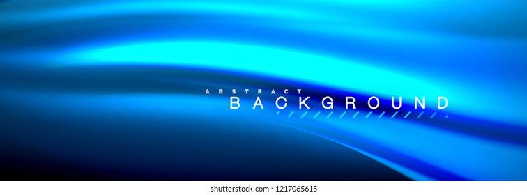 Fluid color wave line background. Trendy abstract layout template for business or technology presentation, internet poster or web brochure cover, wallpaper. Vector illustration