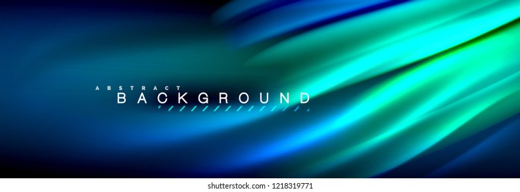 Fluid color wave line background. Trendy abstract layout template for business or technology presentation, internet poster or web brochure cover, wallpaper. Vector illustration