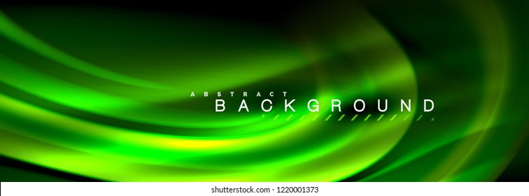 Flüssige Farbwellenlinie, Hintergrund. Trendy abstrakte Layout-Vorlage für Geschäfts- oder Technologiepräsentationen, Internet-Poster oder Web-Broschüren-Cover, Bildschirmhintergrund. Vektorgrafik