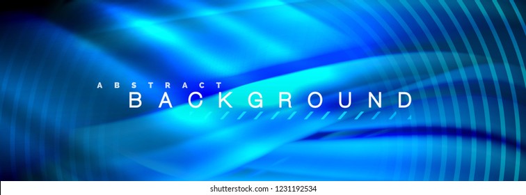 Fluid color wave line background. Trendy abstract layout template for business or technology presentation, internet poster or web brochure cover, wallpaper. Vector illustration