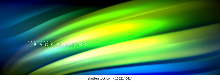 Fluid color wave line background. Trendy abstract layout template for business or technology presentation, internet poster or web brochure cover, wallpaper. Vector illustration