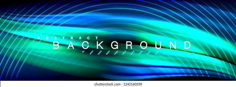 Fluid color wave line background. Trendy abstract layout template for business or technology presentation, internet poster or web brochure cover, wallpaper. Vector illustration