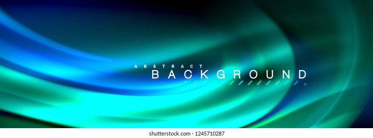 Fluid color wave line background. Trendy abstract layout template for business or technology presentation, internet poster or web brochure cover, wallpaper. Vector illustration