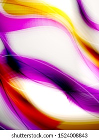 Fluid color wave pattern, liquid design style abstract banner background. Dynamic splash paint illustration