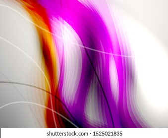 Fluid color wave pattern, liquid design style abstract banner background. Dynamic splash paint illustration