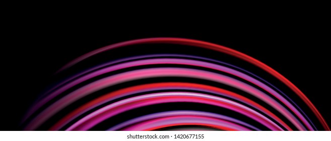 Olas de color fluido con efectos de luz, fondo abstracto vectorial, plantilla moderna