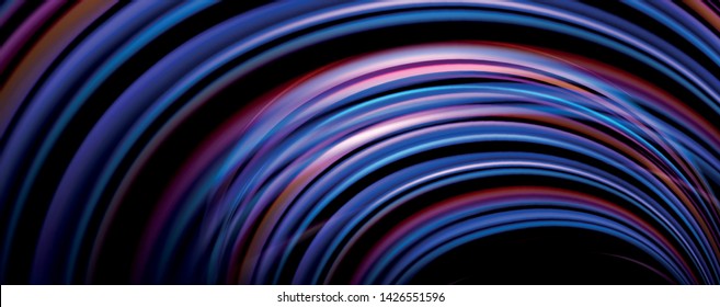Fluid color waves with light effects, vector abstract background, modern template