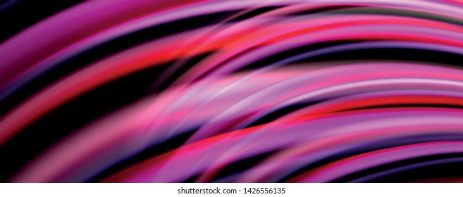 Olas de color fluido con efectos de luz, fondo abstracto vectorial, plantilla moderna