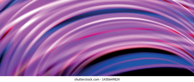Fluid color waves with light effects, vector abstract background, modern template