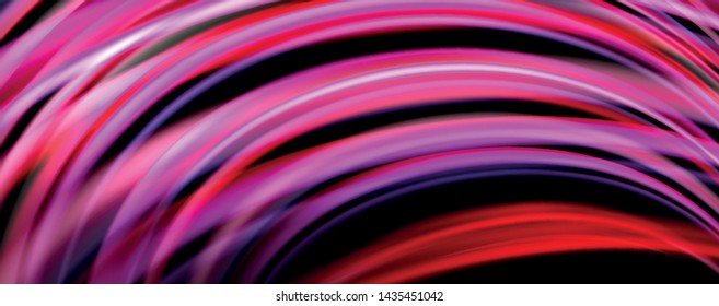 Olas de color fluido con efectos de luz, fondo abstracto vectorial, plantilla moderna