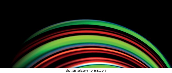 Olas de color fluido con efectos de luz, fondo abstracto vectorial, plantilla moderna