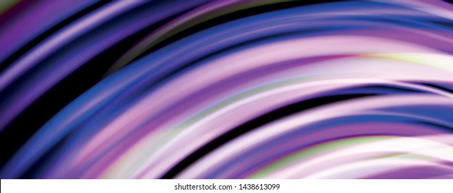 Olas de color fluido con efectos de luz, fondo abstracto vectorial, plantilla moderna