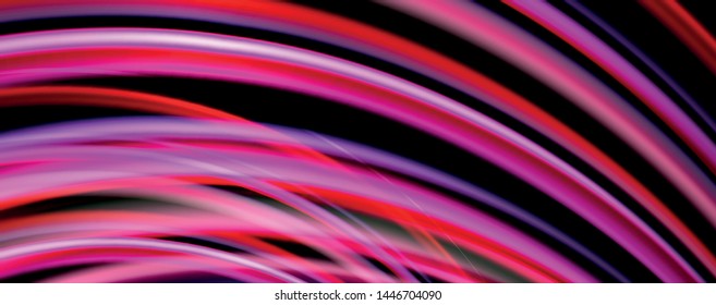 Fluid color waves with light effects, vector abstract background, modern template