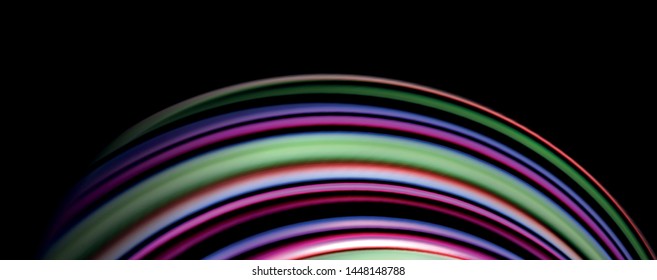 Fluid color waves with light effects, vector abstract background, modern template