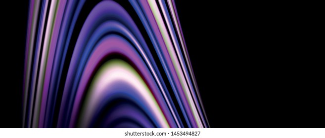 Fluid color waves with light effects, vector abstract background, modern template
